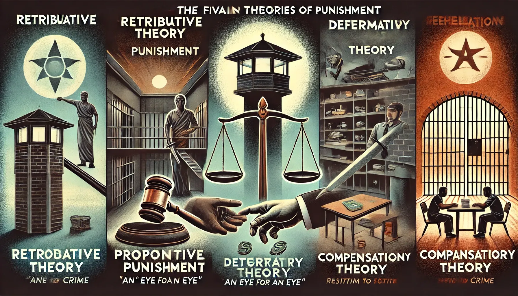 How can the theories of punishment be critically analyzed?