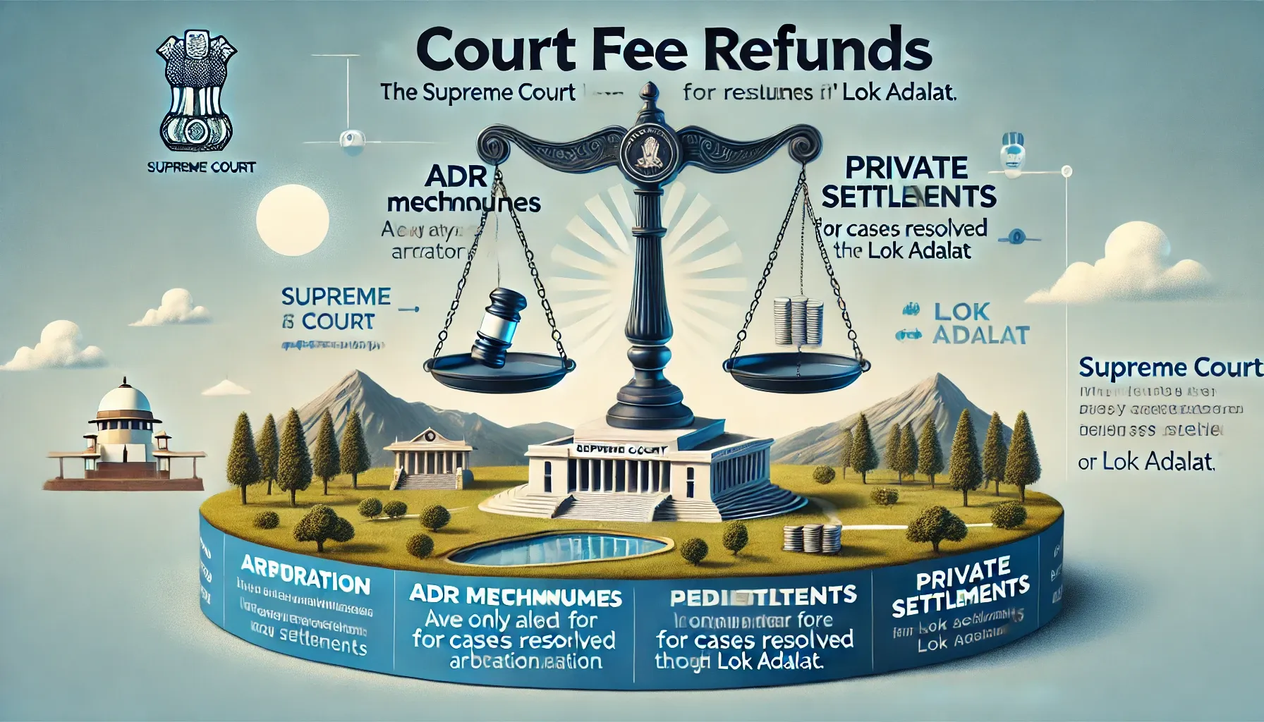 SC: No Court Fee Refund Unless Settled via ADR Mechanisms Like Mediation or Lok Adalat